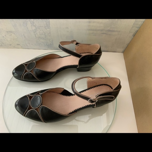 Spring step black ankle strap sandals sizes 40 - Picture 4 of 6